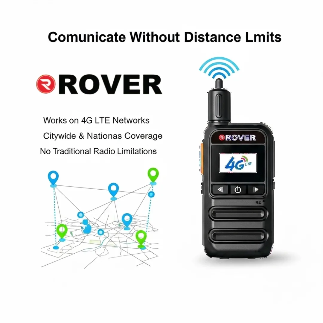 R2 4G PoC LTE walkie talkie with unlimited range and push to talk communication